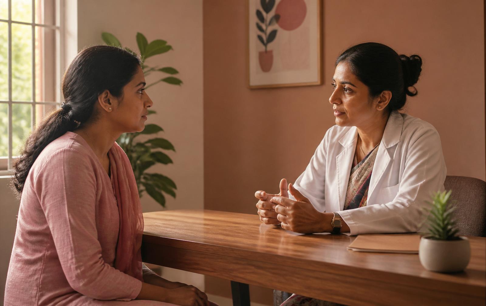 Pregnancy planning consultation with gynecologist